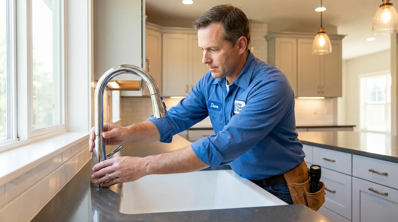 Kitchen faucet installation by Johns Plumbing LLC in Ravena